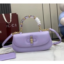 Gucci Bamboo Diva medium bag 827750 Lilac shiny, polished leather 2025