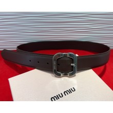 MIU MIU Width 3.4cm belt 050709 2025