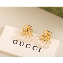 Gucci GG Marmont crystal jacket earrings 815292 Metal with yellow gold-toned finish 2025