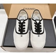 Chanel sneakers canvas white & black 2025