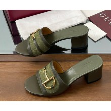 Gucci Women's slide sandal with Horsebit 834421 heel 5.5cm 051502 2025