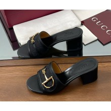 Gucci Women's slide sandal with Horsebit 834421 heel 5.5cm 051503 2025