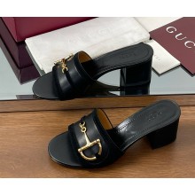 Gucci Women's slide sandal with Horsebit 834421 heel 5.5cm 051506 2025