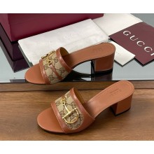 Gucci Women's slide sandal with Horsebit 834421 heel 5.5cm 051501 2025