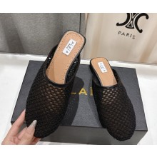 Alaïa knit ballerina mules black 2025