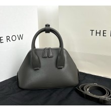 The Row mini devon bag calfskin dark grey 2025