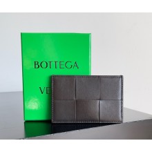 Bottega Veneta Leather Cassette Card Holder black 2025 