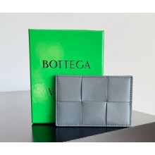 Bottega Veneta Leather Cassette Card Holder grey 2025 
