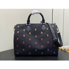 Louis Vuitton M14136 Speedy 40 Bandoulière Gradient Orange LV Blason Denim 2025