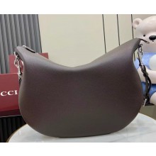 Gucci B large shoulder bag 800194 Dark brown maxi GG grainy leather 2025