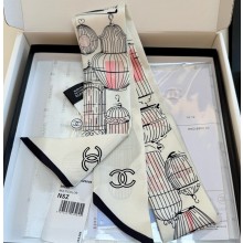 Chanel 120 x 6cm Slim Bandeau Silk Twill 052107 2025