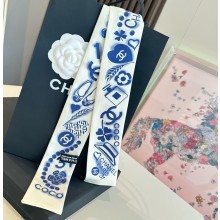 Chanel 120 x 6cm Slim Bandeau Silk Twill 052108 2025