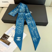 Chanel 120 x 6cm Slim Bandeau Silk Twill 052123 2025