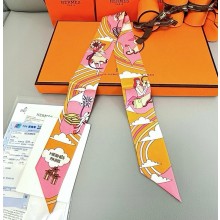 Hermes Twilly Silk Scarf 5x86cm 052116 2025