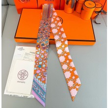 Hermes Twilly Silk Scarf 5x86cm 052119 2025