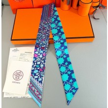 Hermes Twilly Silk Scarf 5x86cm 052120 2025