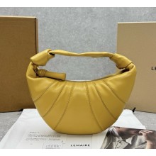 Lemaire FORTUNE CROISSANT small BAG SOFT NAPPA LEATHER BUTTER 2025