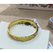 Dior Céleste Bangle Gold-Finish Metal with White Resin Pearls and Silver-Tone Crystals 2025