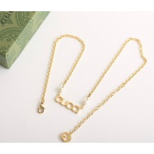 'GUCCI' letter necklace 777037 Gold-toned metal 2025