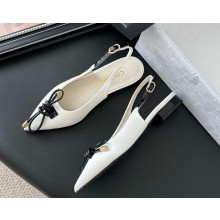 Chanel mary janes satin pointed white 2025