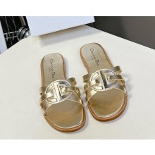 Dior D-Club Slide gold Calfskin 2025