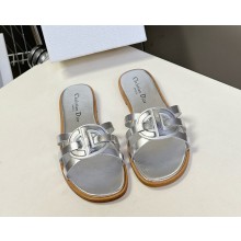 Dior D-Club Slide silver Calfskin 2025