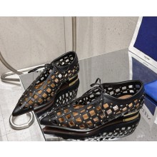 Aquazzura gatsby sling sandals hollow out calf leather black 2025