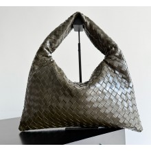 Bottega Veneta Hop Shoulder bag with Intrecciato craftsmanship in calf leather Pinecone 2025