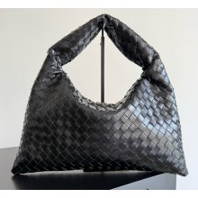Bottega Veneta Hop Shoulder bag with Intrecciato craftsmanship in calf leather black 2025