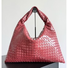 Bottega Veneta Large Hop Shoulder bag with Intrecciato craftsmanship in calf leather Sapele 2025