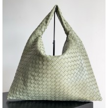 Bottega Veneta Large Hop Shoulder bag with Intrecciato craftsmanship in calf leather Travertine 2025