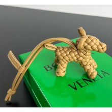 Bottega Veneta Dog Charm realised in Intreccio nappa leather Dark praline 2025
