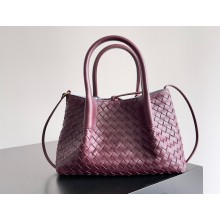 Bottega Veneta Small Pinacoteca Tote bag in Intrecciato silky calf leather burgundy 2025
