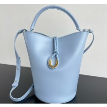 Bottega Veneta Liberta Bucket Top handle bucket bag in smooth calf leather Lunar 2025