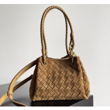Bottega Veneta Small Parachute Shoulder bag in suede leather brown 2025