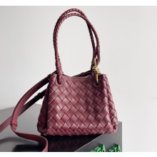 Bottega Veneta Small Parachute Shoulder bag in supple Intrecciato leather burgundy 2025