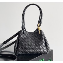 Bottega Veneta Small Parachute Shoulder bag in supple Intrecciato leather black 2025