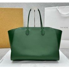 The Row Marlo 17 Bag in Leather green 2025