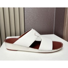 Loro Piana Heart Sandal Ox Leather White 2025