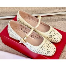 Roger Vivier Très Vivier Mary Jane in leather white 2025