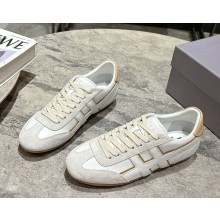 Hogan Women's Olympia Sneakers Nappa leather/Suede Ivory Beige 2025