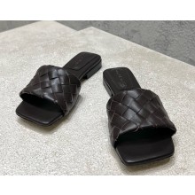 Bottega Veneta Parco Flat Mule sandal in soft Intrecciato leather Fondant 2025