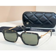 CHANEL Rectangle Sunglasses CH3487 02 2025