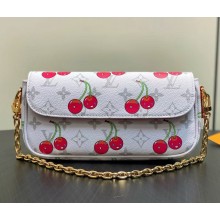LV x TM Wallet On Chain Ivy M14239 Monogram cherry canvas Cowhide-leather trim 2025
