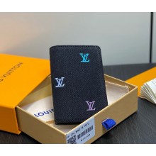 Louis Vuitton M14148 Passport Cover Gradient Blue LV Blason Denim 2025