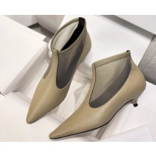 The Row Bootie Mesh and Leather Iron Grey 2025