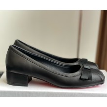 Christian Louboutin Mamaflirt Ballerinas Lamb nappa leather Black 2025