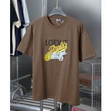 Loewe women/men T-shirt in Cotton khaki 2025