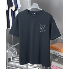 Louis Vuitton women/men T-shirt in Cotton black 2025
