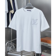 Louis Vuitton women/men T-shirt in Cotton white 02 2025